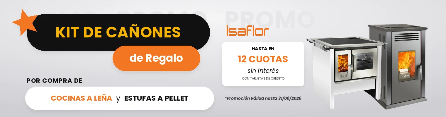 Compra de estufa trae kit de cañones de regalo