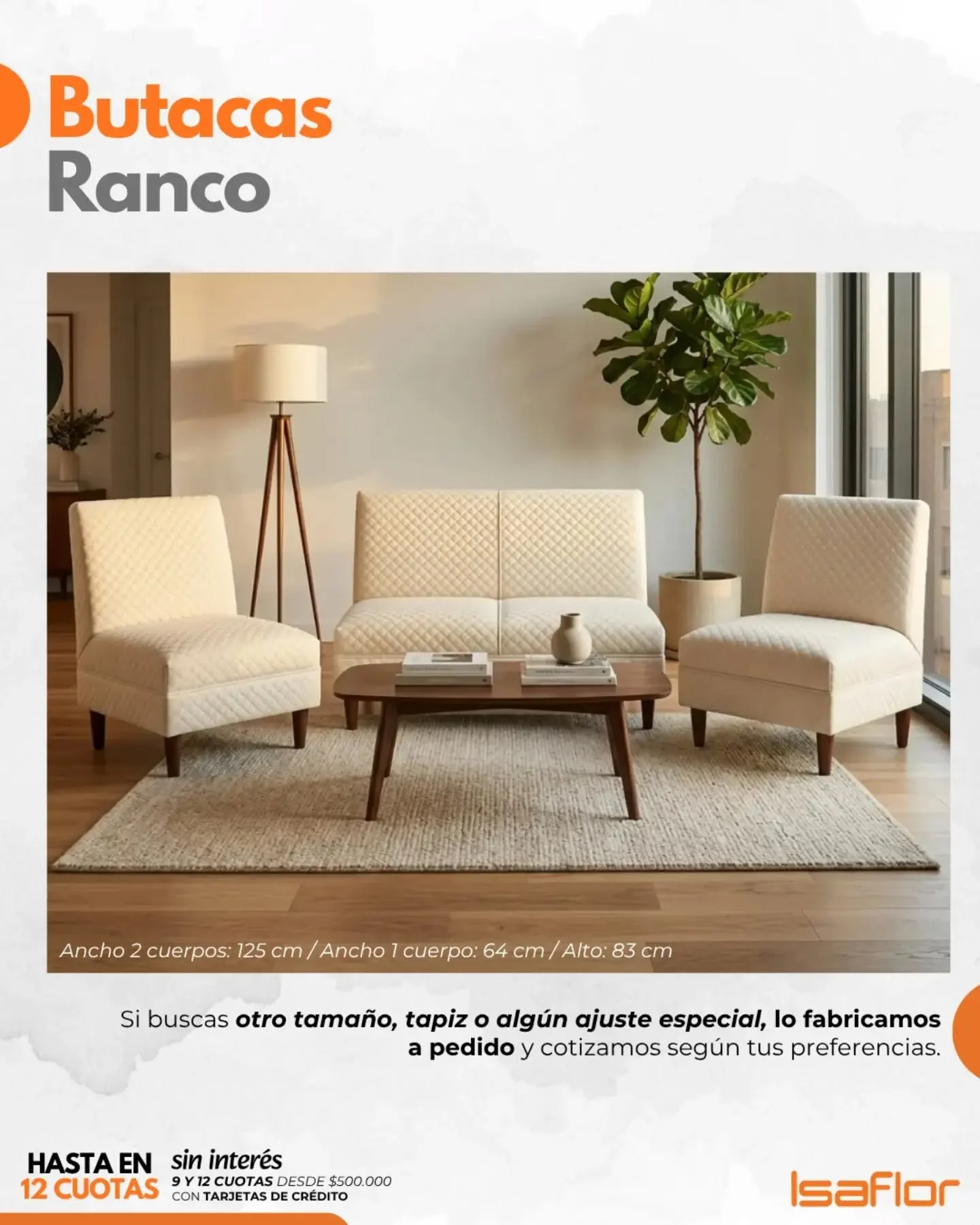 #Butacas ?  El Juego de Butacas Ranco es un conjunto de fabricación artesanal I