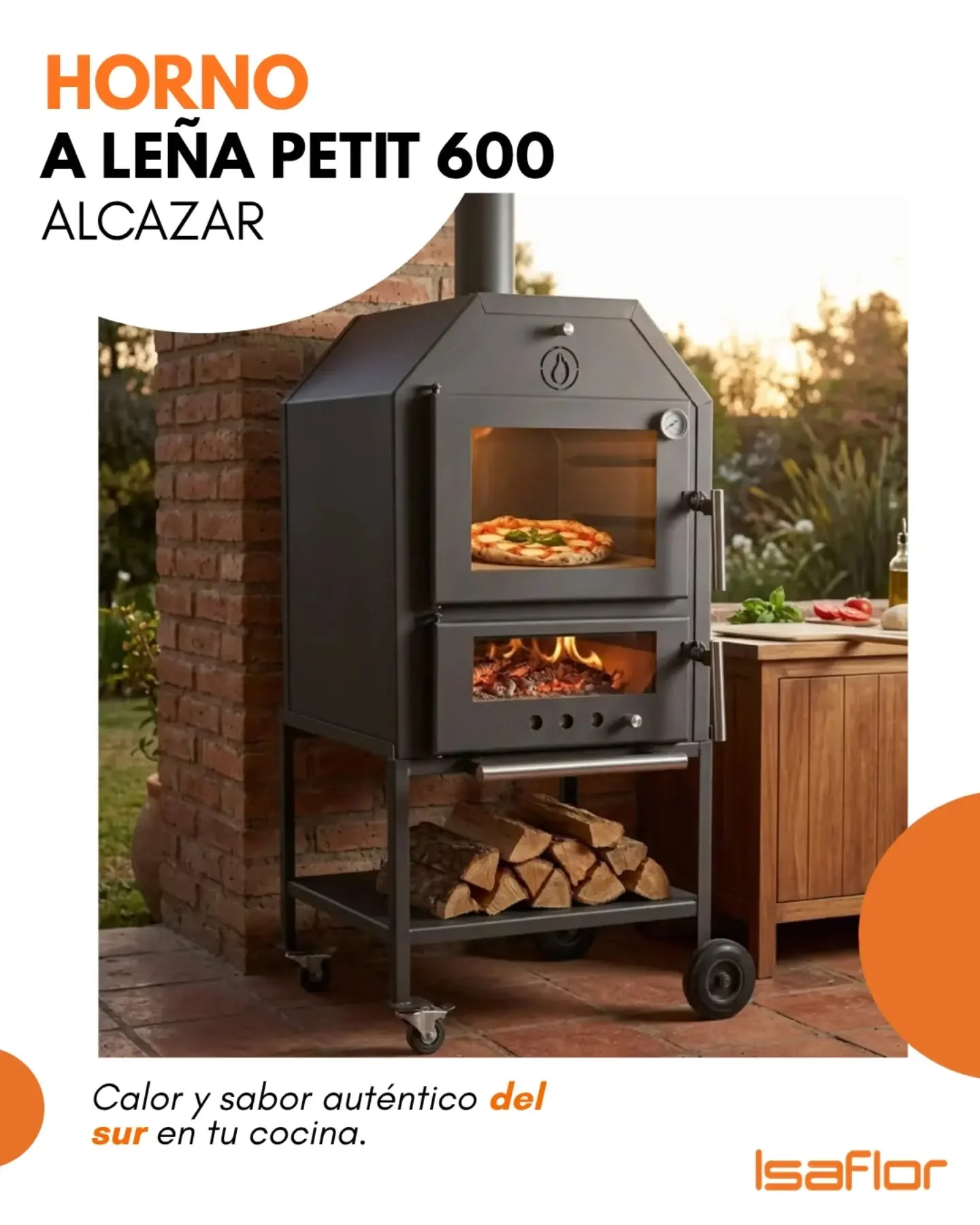 ? El sabor de la cocina a leña, en tu hogar.  DESLIZA ? y conoce el Horno a Le