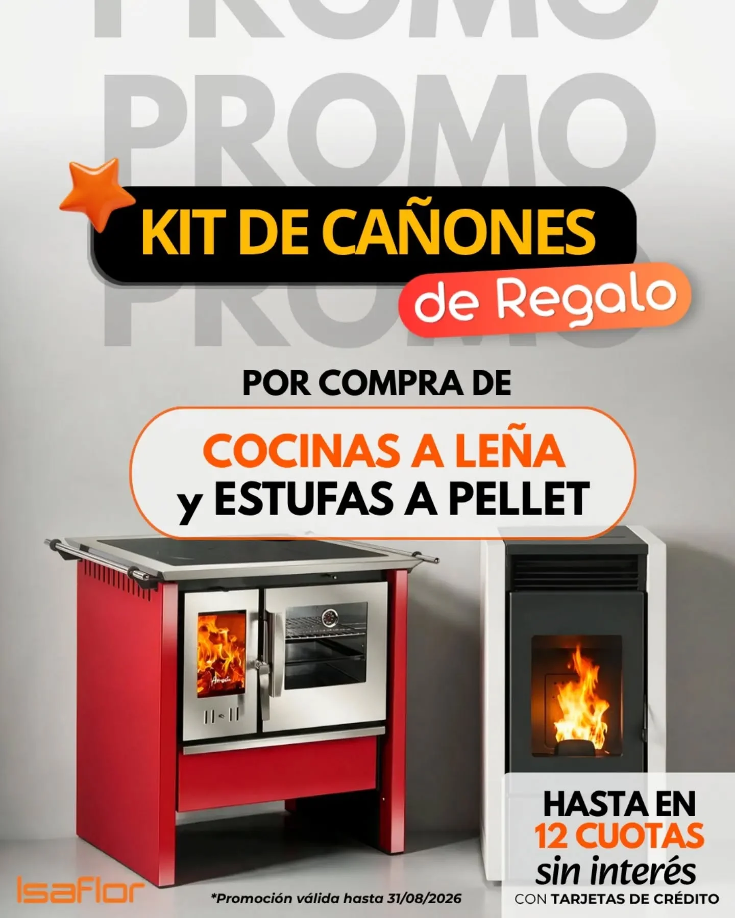 #DeRegalo? ¡Te regalamos el KIT DE CAÑONES! ? con la compra de tu Cocina a leñ