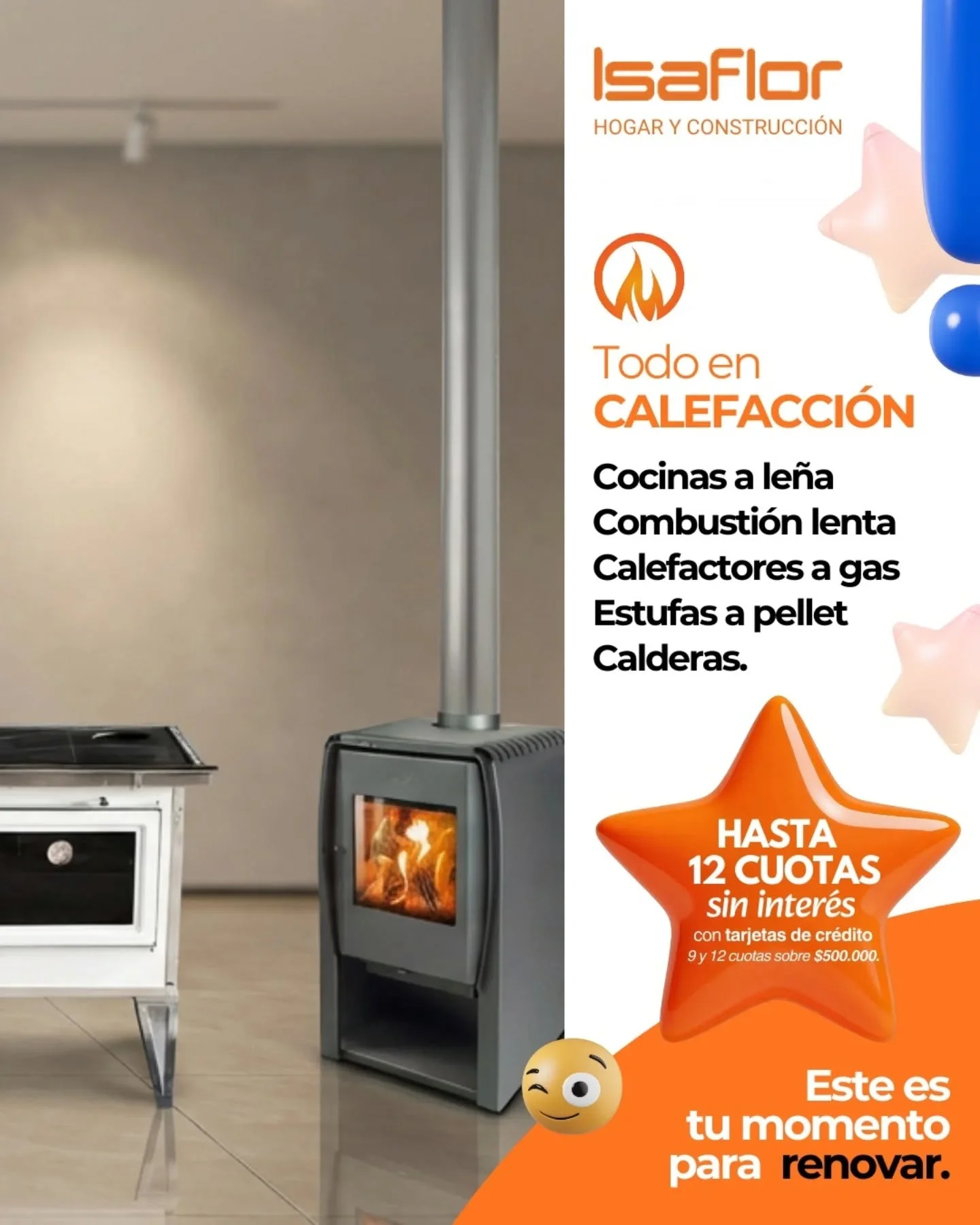 #Calefacción| ? El calor de hogar lo encuentras en @tienda.isaflor ?.   Ven po