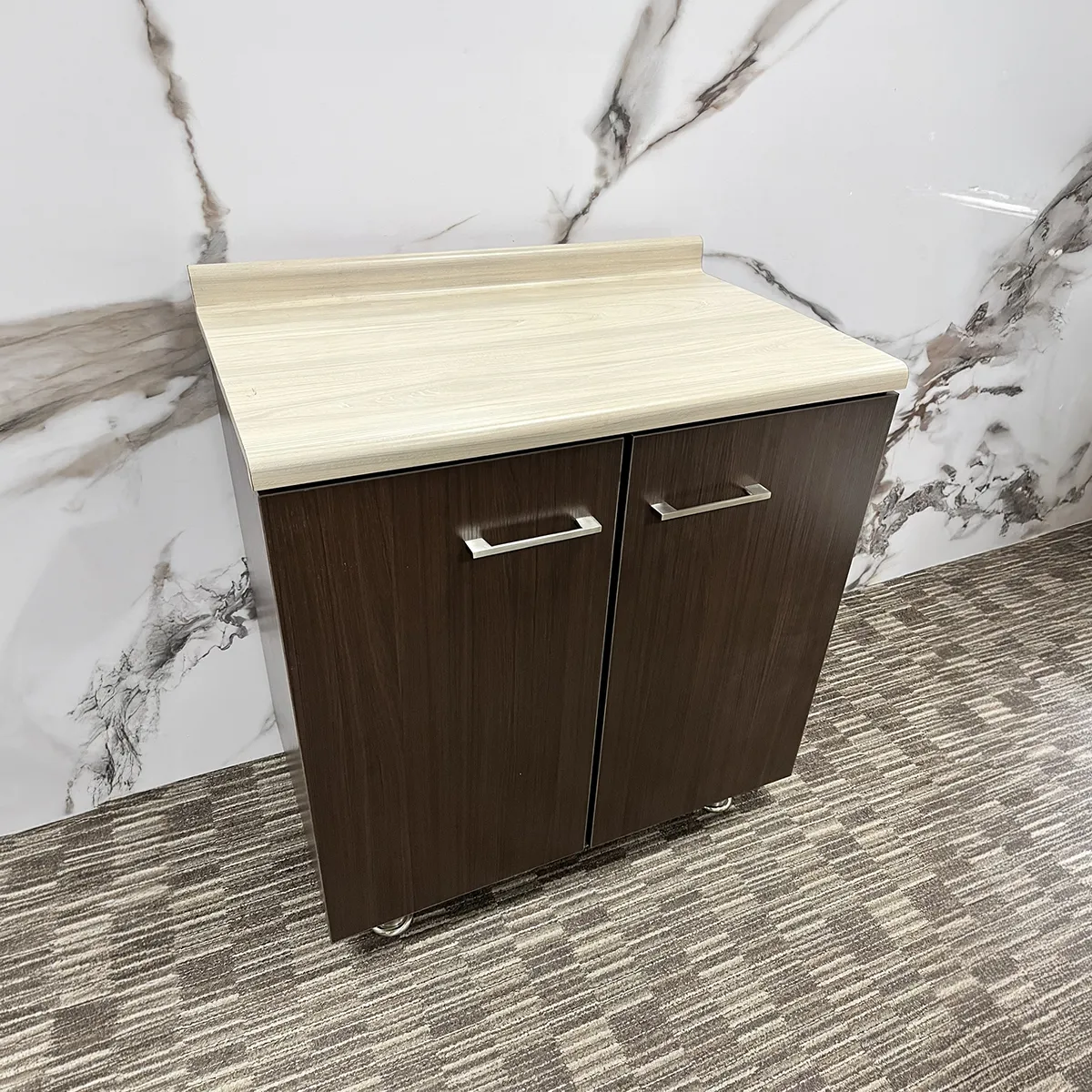MUEBLE MESÓN 80CM CUBIERTA POSTFORMADA NOGAL