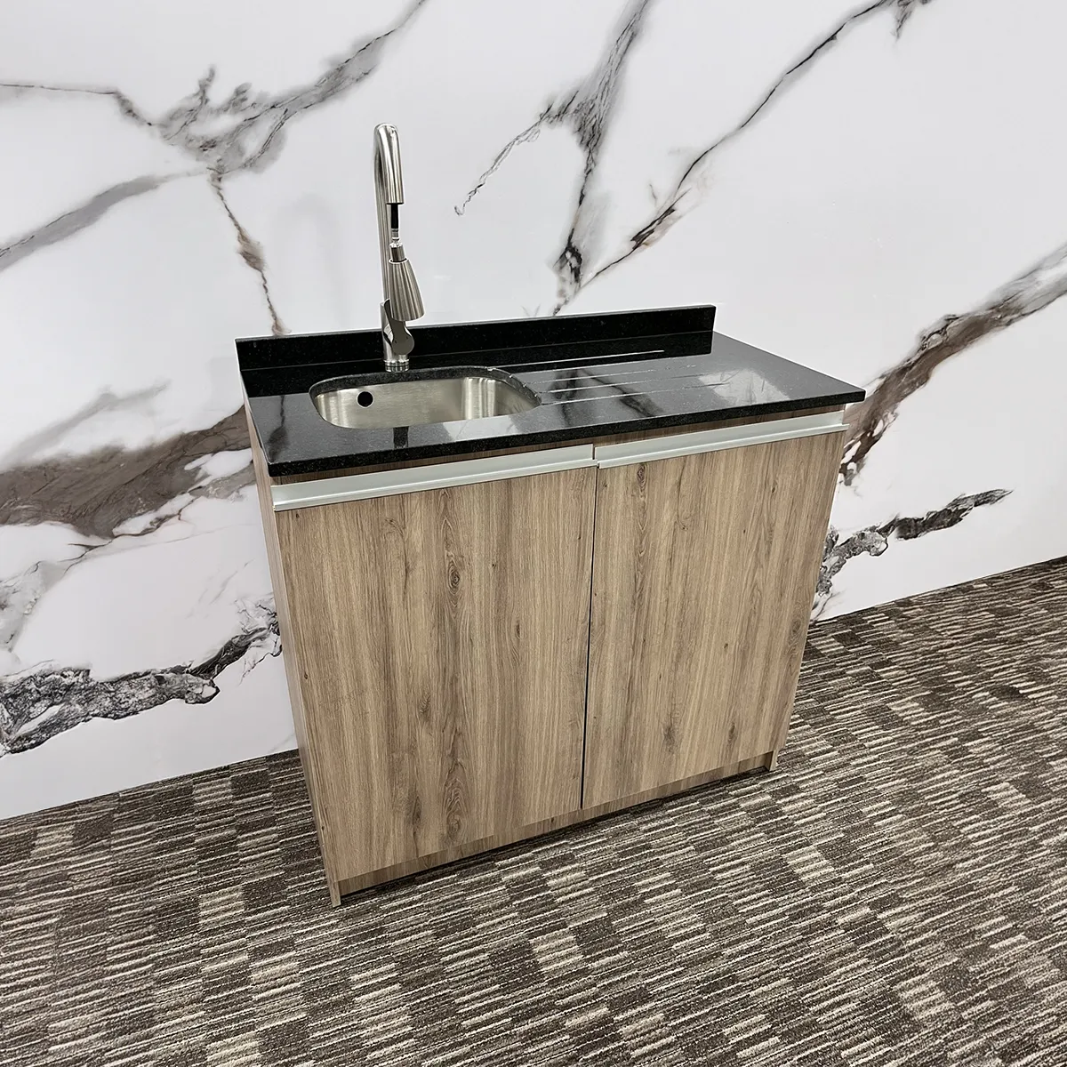 LAVAPLATOS ROBLE SANTANA CUB/GRANITO NEGRO 100CM