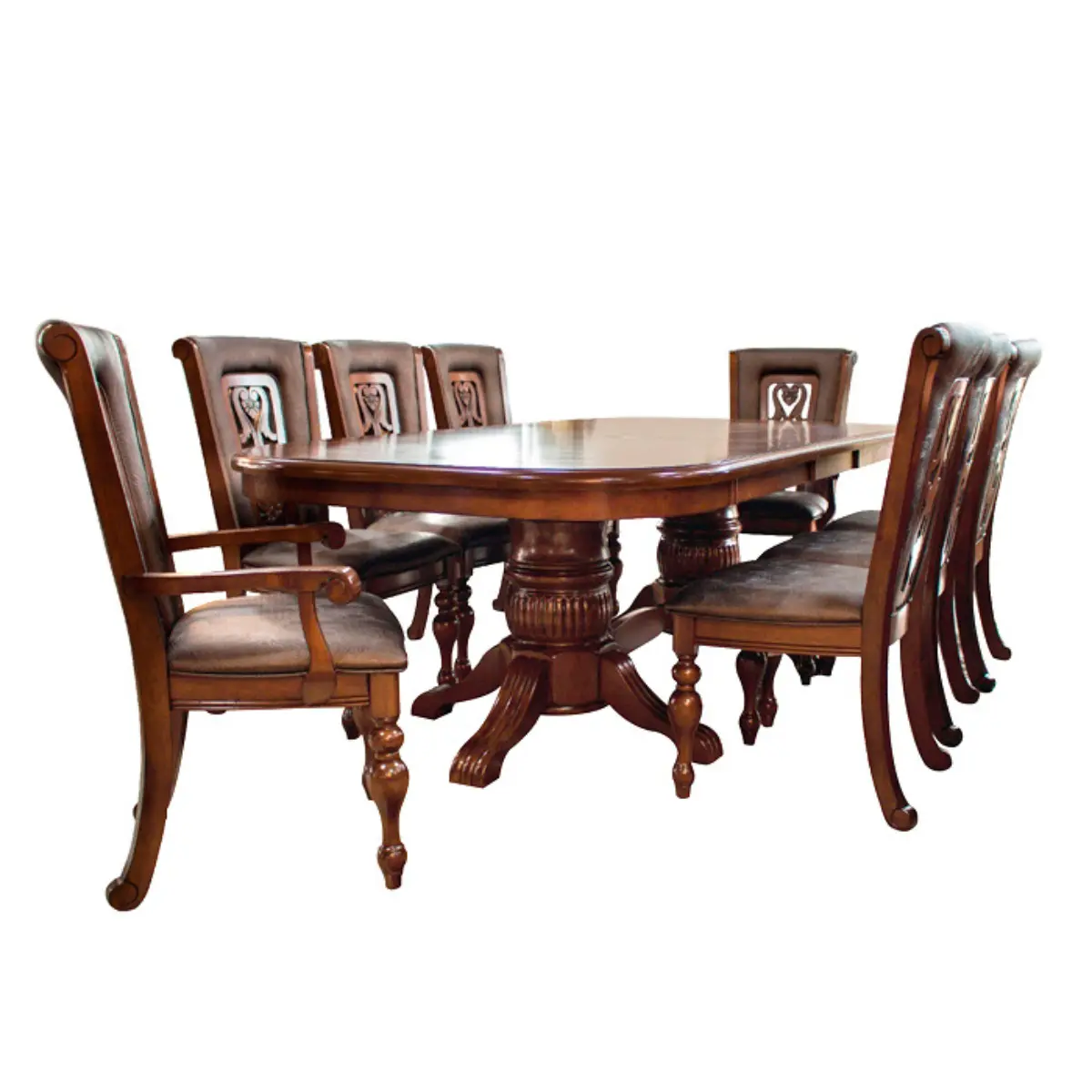 COMEDOR ASTURIAS 6 SILLAS MAS 2 SITIALES