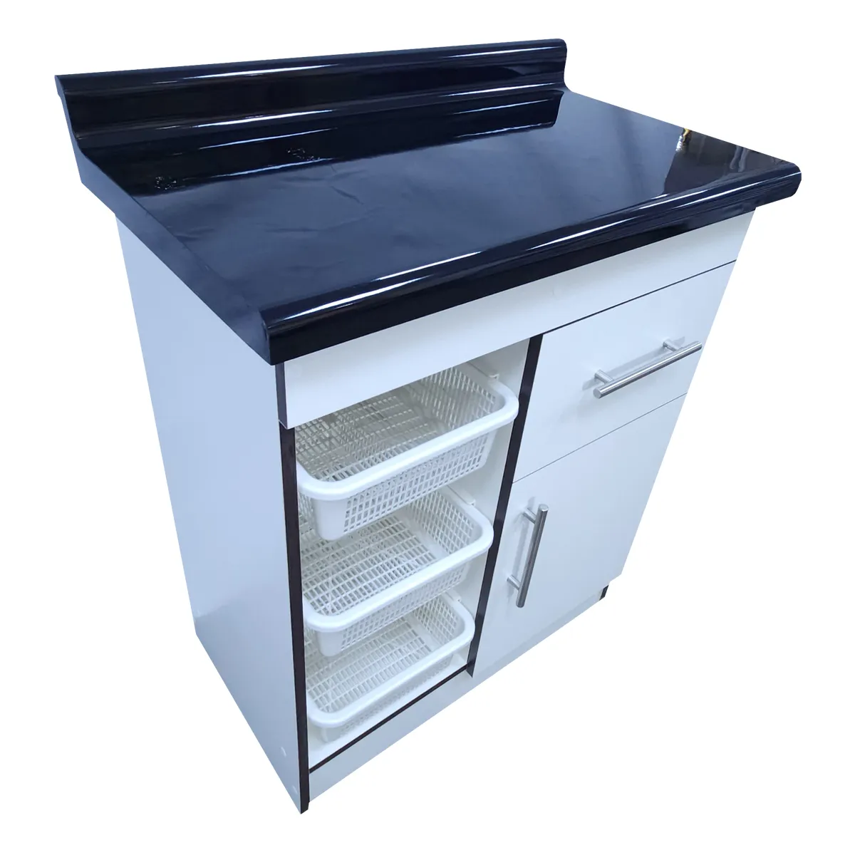 MUEBLE DE COCINA VERDULERO DOBLE BLANCO