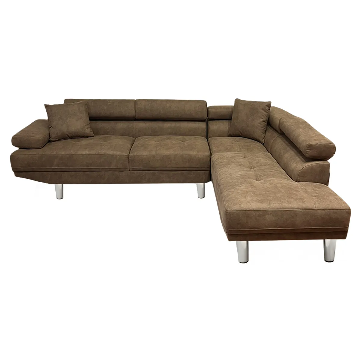 SECCIONAL GALAXIA MICROFIBRA CAFE