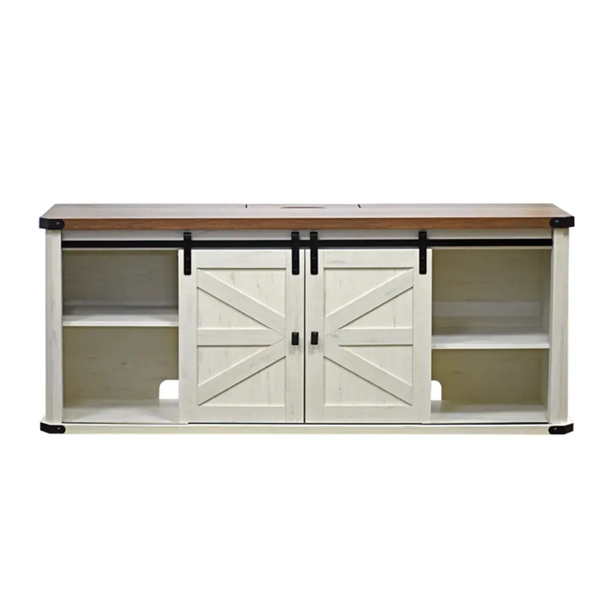 RACK BUFFET ROBLE BLANCO MIEL