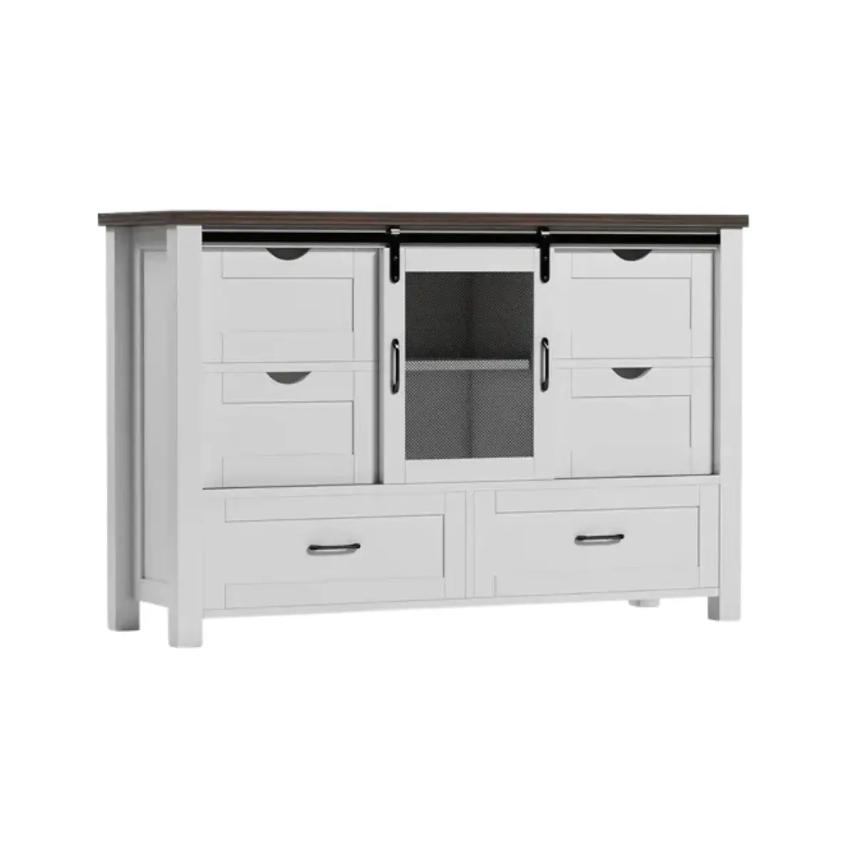 BUFFET CAJONERA ANTIQUE ROBLE BLANCO
