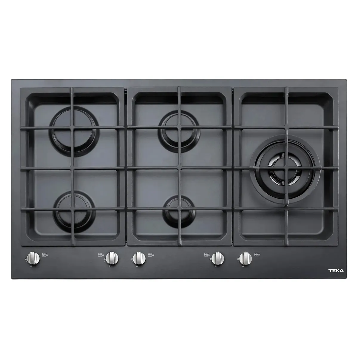 ENCIMERA GAS EW90 5G AI AL TRCI INOX NEGRA