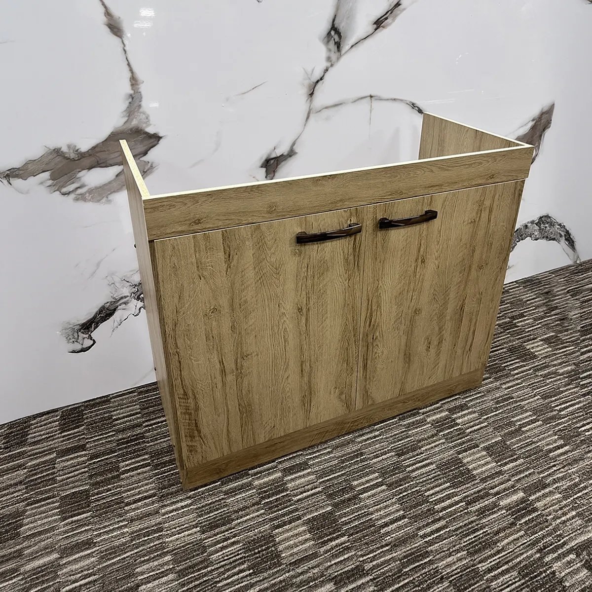 MUEBLE LAVAPLATOS 100CM 2 PUERTAS NOGUEIRA MADERA MDP