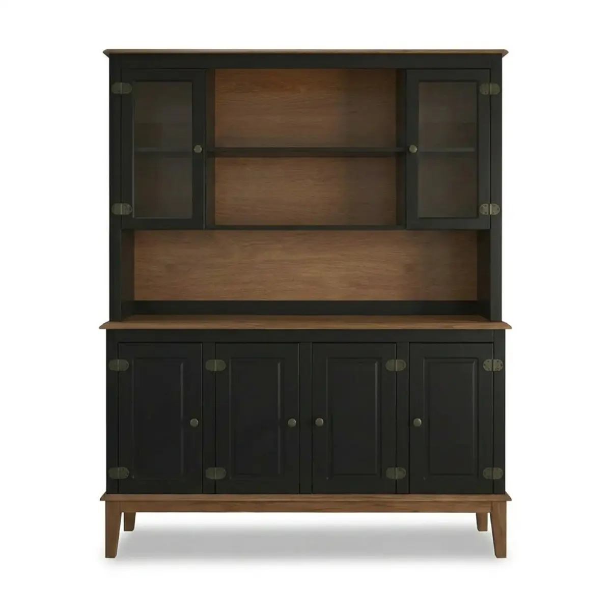 ESTANTE MADERA  VINTAGE NEGRO