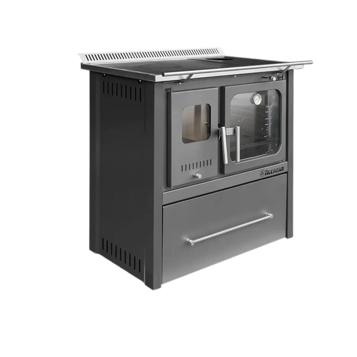 COCINA LEÑA M-80 GRIS 5''