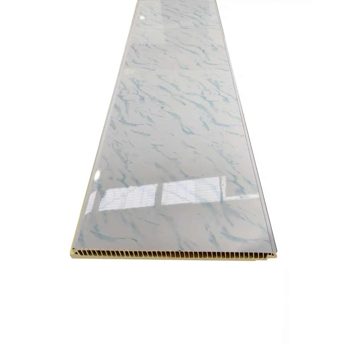 REVESTIMIENTO PVC BLANCO CON AZUL