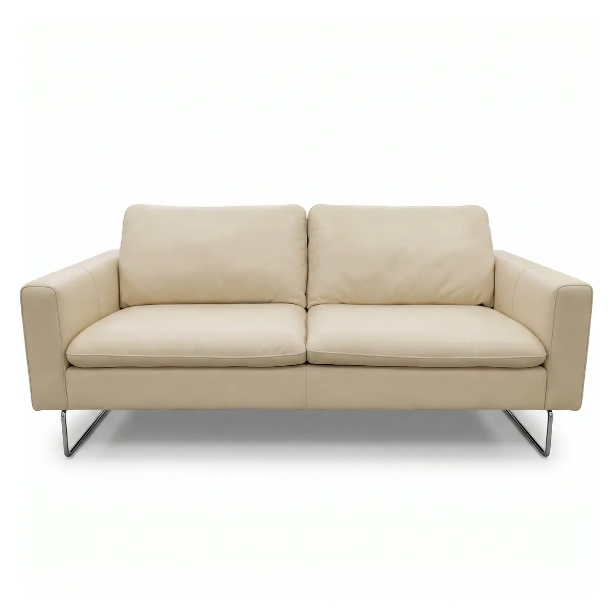 SOFÁ NATUZZI CUERO BEIGE