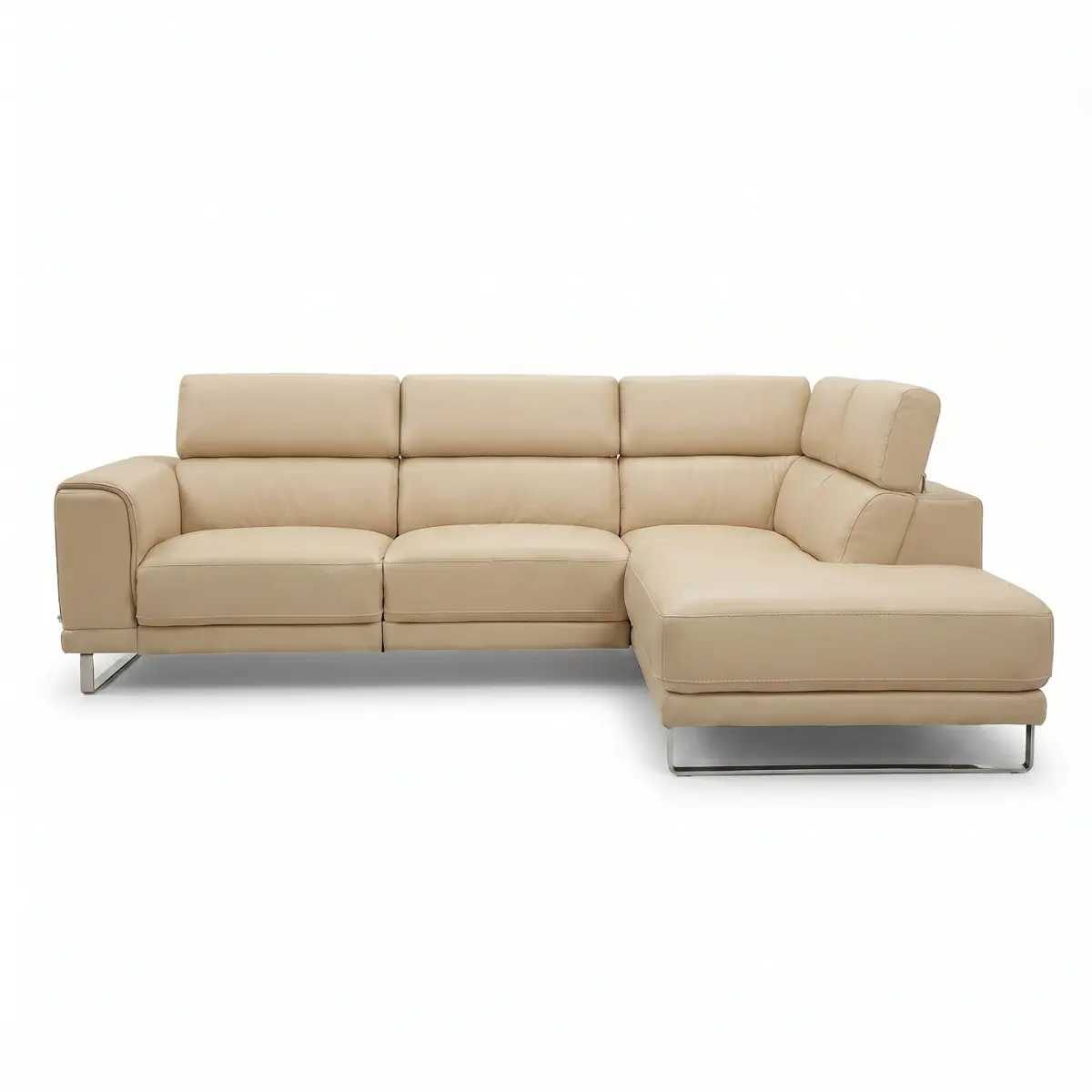 SECCIONAL NATUZZI CUERO BEIGE