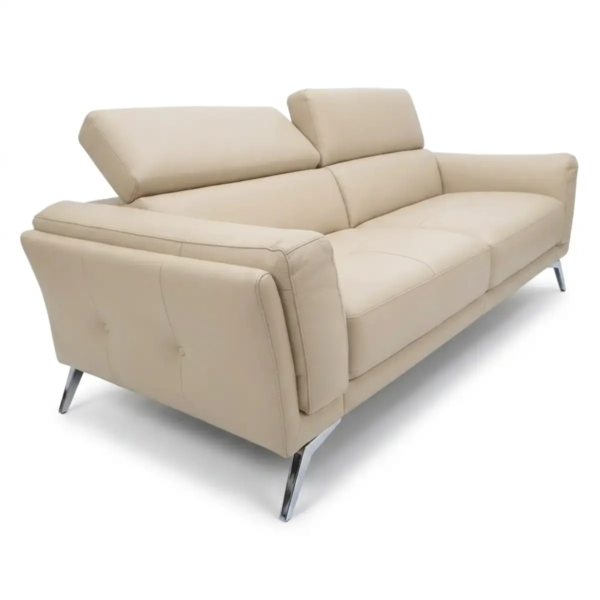 SOFÁ NATUZZI CUERO BEIGE